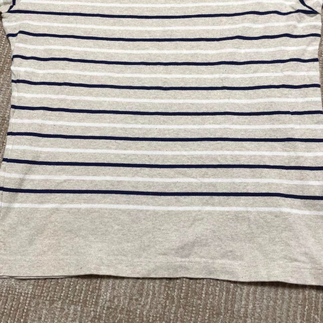 UNIQLO(ユニクロ)の2377 ユニクロ UNIQLO カットソー トップス ボーダー メンズのトップス(Tシャツ/カットソー(七分/長袖))の商品写真