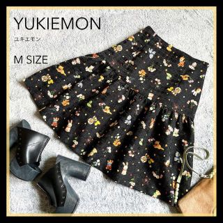 フランシュリッペ(franche lippee)の【YUKIEMON】ユキエモン ネコ シャドーチェック ティアードスカート M(ひざ丈スカート)