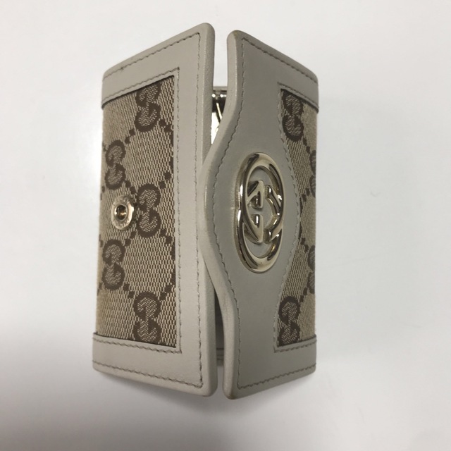 GUCCI キーケースGGキャンバスインターロッキング 6連キーケース 美品