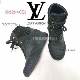 ルイヴィトン(LOUIS VUITTON)のヴィトン インヒール ハイカット スニーカー ブラック スエード モノグラム(スニーカー)