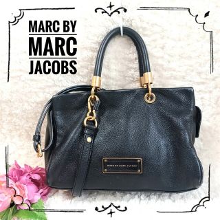 最終値下げ　マークジェイコブス　MARC JACOBS 黒革ショルダーバック