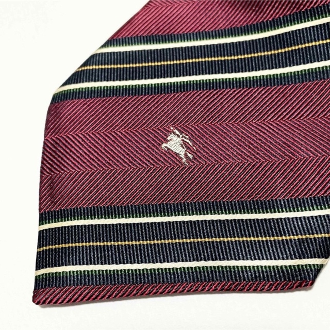 BURBERRY - 【美品】バーバリー ネクタイ レジメンタルストライプ柄