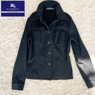 バーバリーブルーレーベル(BURBERRY BLUE LABEL)の美品✨バーバリー ブルーレーベル✨ハンサム系 シャツジャケット ロゴボタン(Gジャン/デニムジャケット)