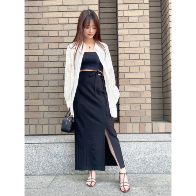 SNIDEL (スナイデル) ストリングタイトスカート 50%OFF 6105円引き www