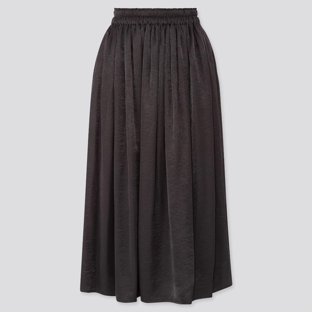UNIQLO - 新品 未使用 ユニクロ 丈短め ドレープギャザー UNIQLO - 新品 未使用 ユニクロ 丈短め ドレープギャザー