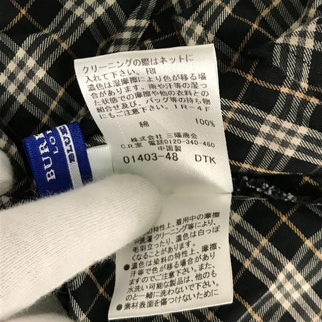 BURBERRY BLUE LABEL(バーバリーブルーレーベル)の■■BURBERRY BLUE LABEL バーバリー フリルシャツ サイズ36 レディースのトップス(シャツ/ブラウス(長袖/七分))の商品写真