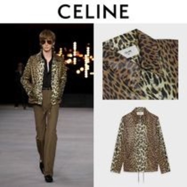 celine(セリーヌ)のCELINE レオパードプリント コーチジャケット / ナイロンレオパード XS メンズのジャケット/アウター(ナイロンジャケット)の商品写真