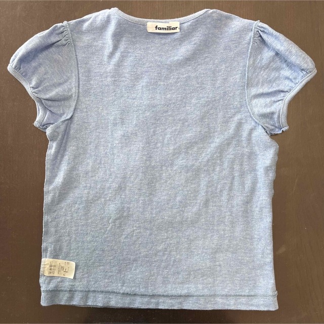 familiar(ファミリア)のファミリア　半袖Tシャツ　ブルー　120cm キッズ/ベビー/マタニティのキッズ服女の子用(90cm~)(Tシャツ/カットソー)の商品写真