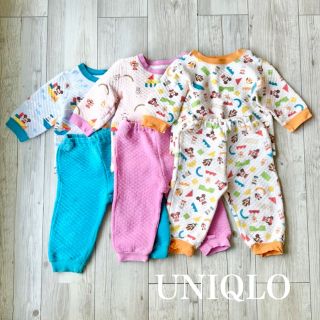 ユニクロ(UNIQLO)のUNIQLO キルトパジャマ　ディズニー　ベビー　80 (パジャマ)