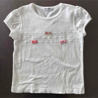 ファミリア(familiar)のファミリア　半袖Tシャツ　ホワイト　120cm(Tシャツ/カットソー)