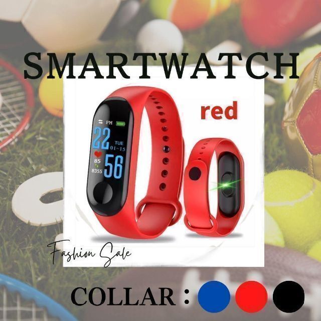 スマートウォッチ 人気 腕時計 新発売 スポーツ レッド 新発売 話題 メンズの時計(腕時計(デジタル))の商品写真
