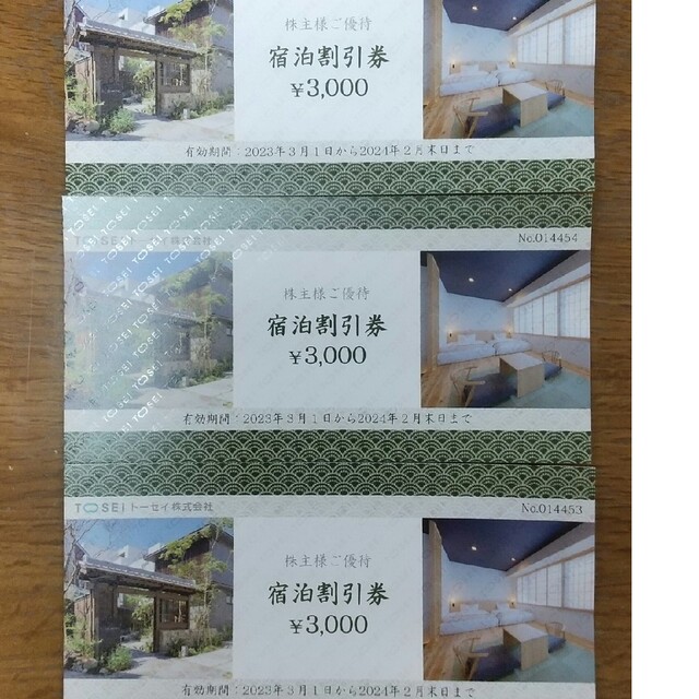 トーセイ 株主優待 宿泊割引券 | www.prakashferrous.com