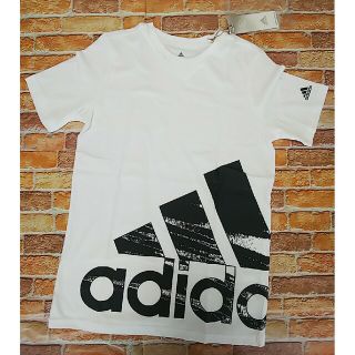 アディダス(adidas)のadidas アディダス 半袖Tシャツ ホワイト 160cm ロゴ 白(Tシャツ/カットソー)