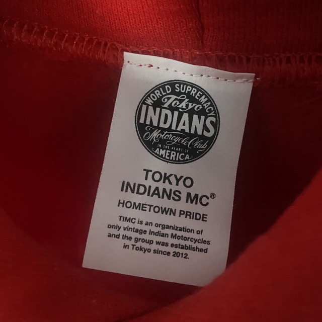 東京インディアンズ　刺繍　パーカー