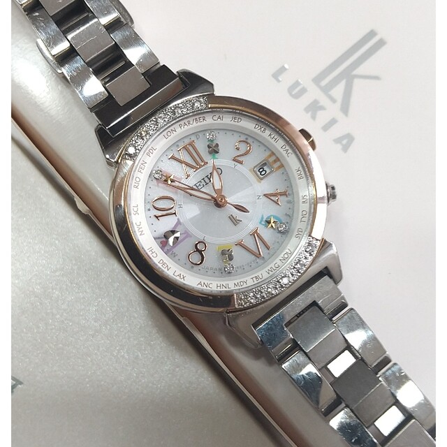 SEIKO - セイコールキア電波ソーラー 美品 14Pダイヤ Selected by綾瀬