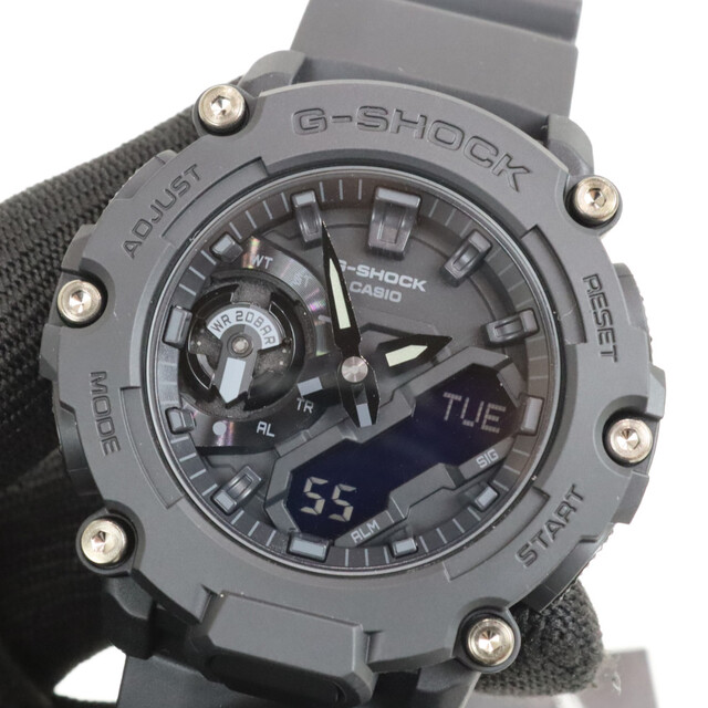 CASIO　カシオ　G-SHOCK　ジーショック　2200シリーズ　GA-2200BB-1AJF　クオーツ　アナログ　デジタル　ラバー　ブラック　メンズ　腕時計松前R56号店