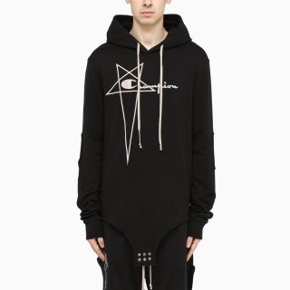 【新品未使用】Rick Owens  Championパーカーブラック　L