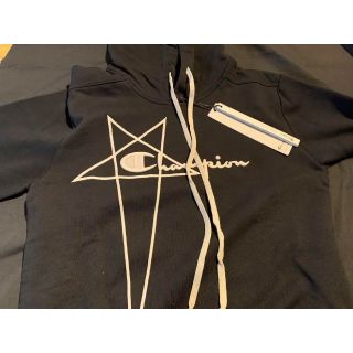 Rick Owens - Rick Owens × Championコラボパーカーブラック S 新品 黒
