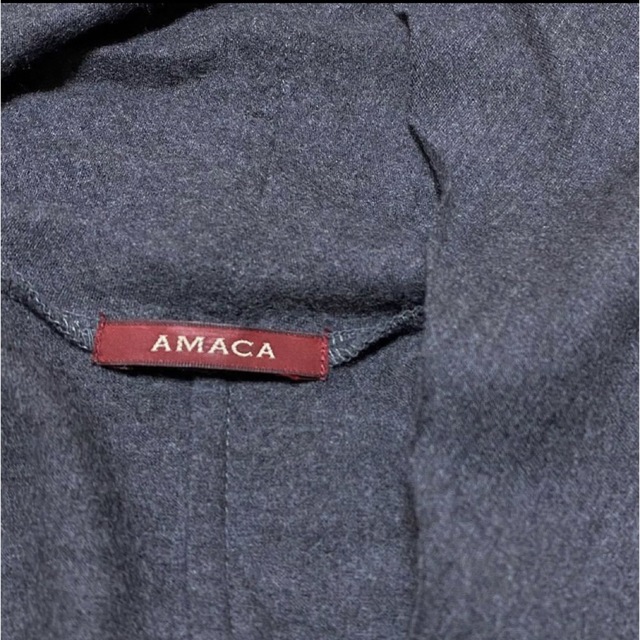 AMACA(アマカ)の美品 AMACA ストレッチウール ロングカーディガン 38 レディースのトップス(カーディガン)の商品写真