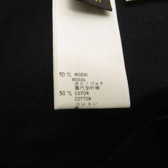 LOUIS VUITTON(ルイヴィトン)のルイヴィトン トップス Tシャツ ロゴ コットン レディースサイズXXS RM091S LOUIS VUITTON 半袖 黒 レディースのトップス(Tシャツ(半袖/袖なし))の商品写真