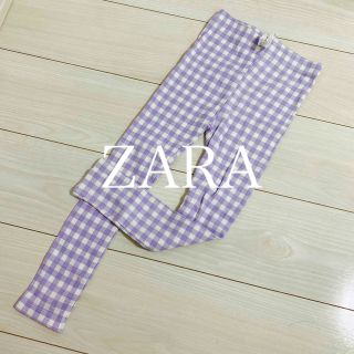 ザラキッズ(ZARA KIDS)のギンガムチェックレギンス(パンツ/スパッツ)