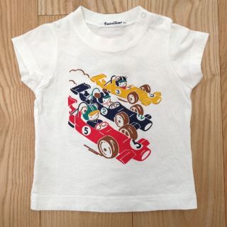 ファミリア(familiar)のfamiliar(ファミリア)　おはなしＴシャツ　レースカー　80cm(Ｔシャツ)