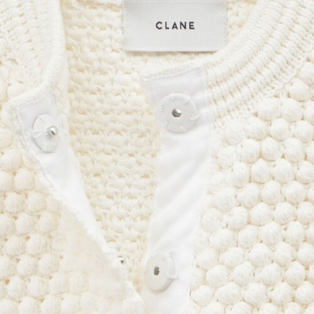 3D DOT HALF SLEEVE KNIT CARDIGAN クラネ 新入荷アイテム 67.0%OFF