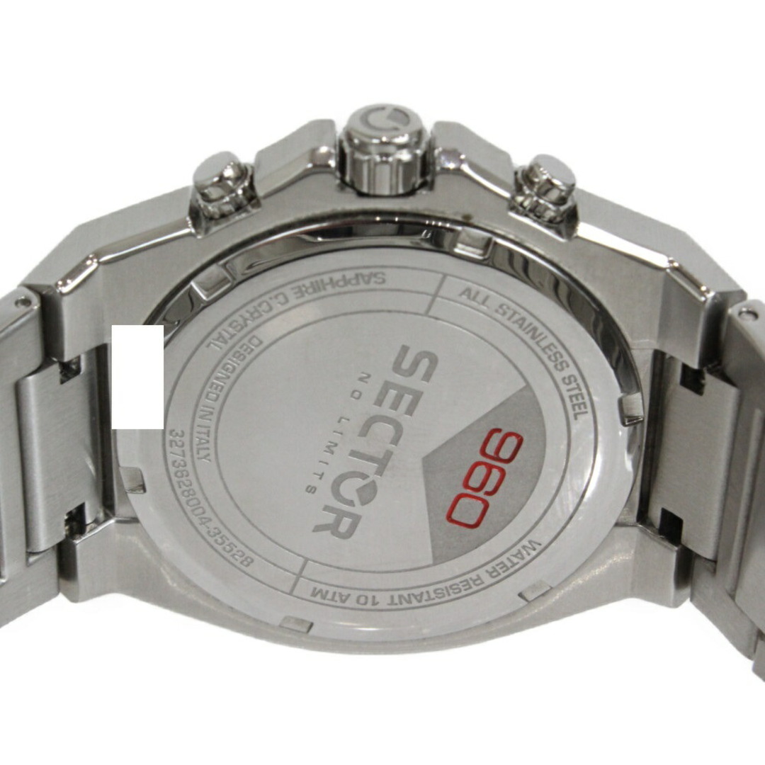 SECTOR　セクター　960　クロノグラフ　R3273628004　クオーツ　デイト　SS　ホワイト　メンズ　腕時計松前R56店