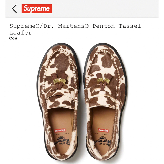Supreme(シュプリーム)のSupreme Dr.Martens Penton Tassel Loafer レディースの靴/シューズ(ローファー/革靴)の商品写真