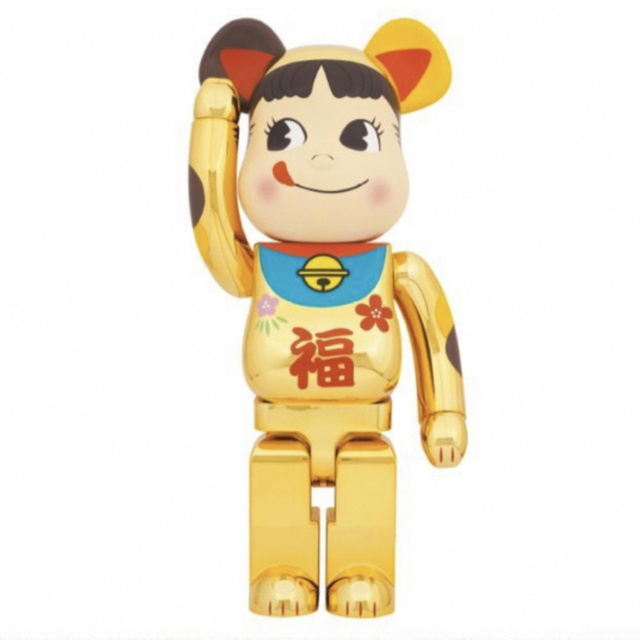 BE@RBRICK 招き猫ペコちゃん&ポコちゃん 100% 2体セット