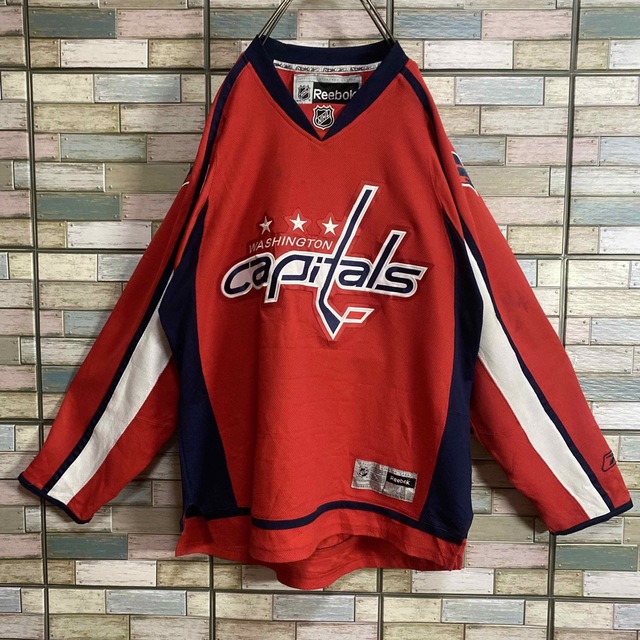 リーボック×NHL ワシントンキャピタルズ ホッケーシャツ ゲームシャツ