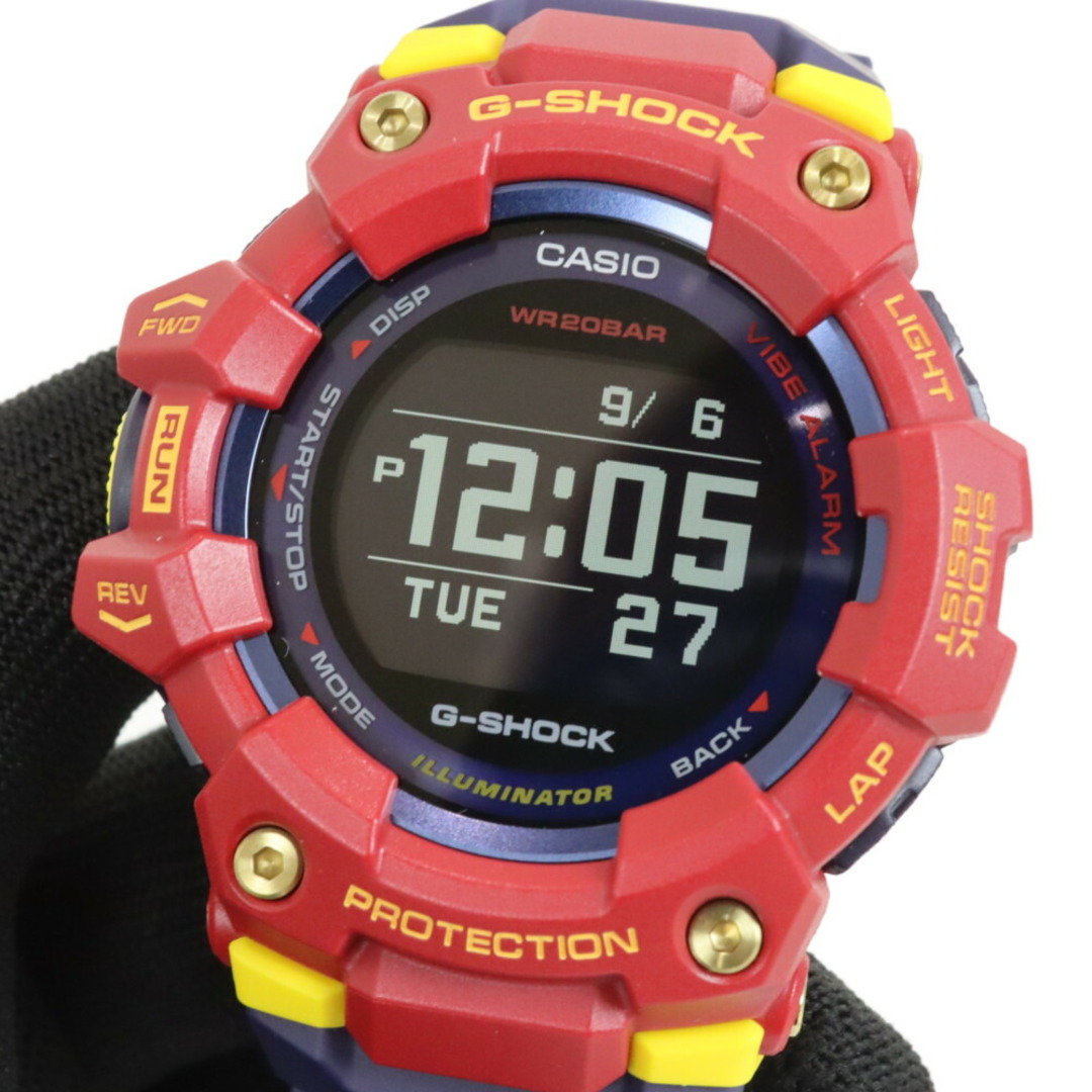 【FCバルセロナコラボモデル】CASIO　カシオ　G-SHOCK　ジーショック　G-SQUAD　ジースクワッド　GBD-100シリーズ　GBD-100BAR-4JR　デジタル　クオーツ　ラバー　レッド　イエロー　パープル　メンズ　腕時計松前R56号店