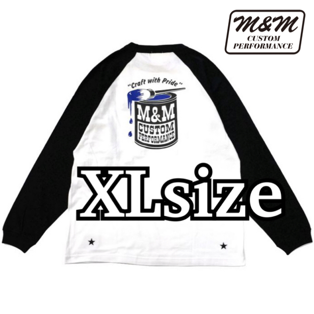 エムアンドエム ラグラン ロンT/M&M BLACK XL キムタク 【限定特価