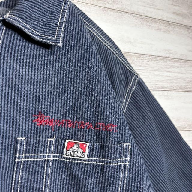 入手困難!!】ステューシー×ベンデイビス✈︎刺繍 ハーフジップ ワーク