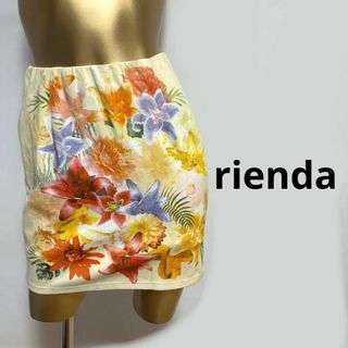 リエンダ(rienda)の【2380】rienda 花柄 ミニスカート(ミニスカート)