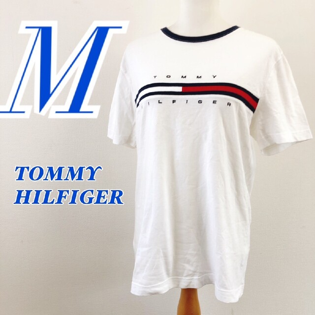 TOMMY HILFIGER(トミーヒルフィガー)のTOMMY HILFIGER トミーヒルフィガー 半袖カットソー  綿100% レディースのトップス(Tシャツ(半袖/袖なし))の商品写真
