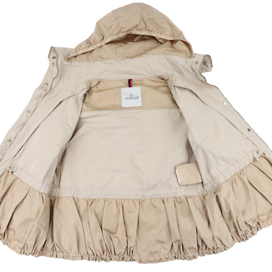 美品 モンクレール パケレッテ ジャケット レディース ベージュ フード ジップアップ PAQUERETTE MONCLER