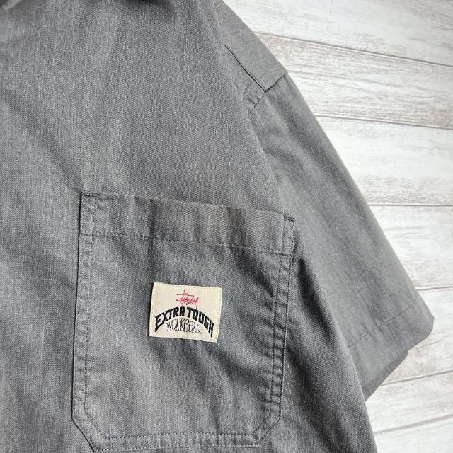 STUSSY - 【入手困難!!】ステューシー ✈︎バックロゴ ワークシャツ