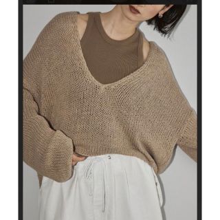 トゥデイフル(TODAYFUL)のtodayful トゥデイフル Uneck Hand Knit(ニット/セーター)