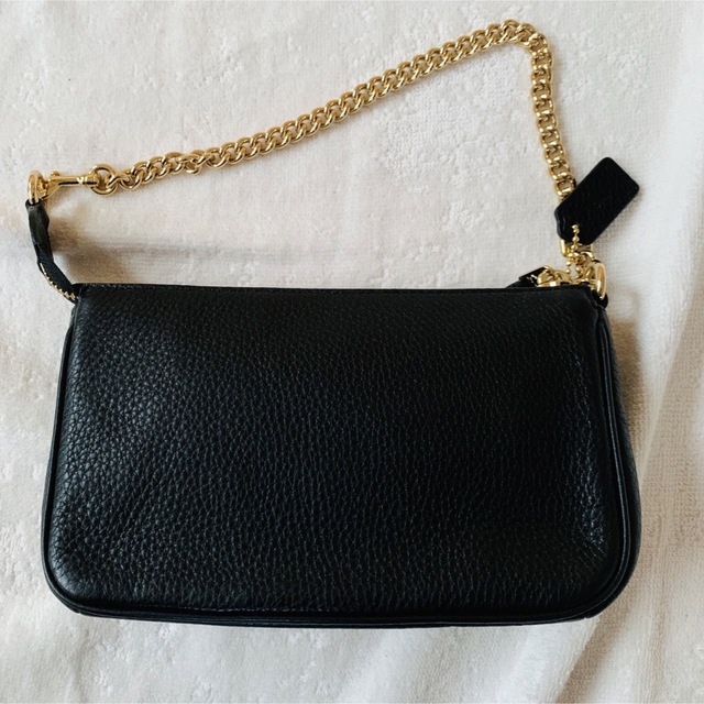 COACH バッグ ハンドバッグ ポーチ F53340 ブラック チェーン