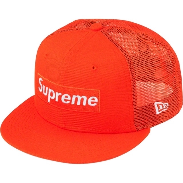 Orange◯状態Supreme Box Logo Mesh Back New Era 7 1/2