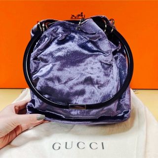 グッチ(Gucci)の💕新品未使用💕GUCCI💕サテンハンドバッグ💕廃盤品💕(ハンドバッグ)