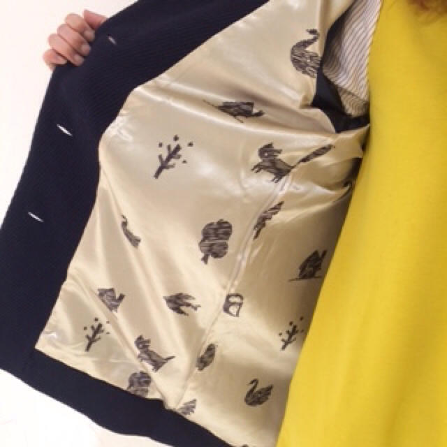 POU DOU DOU(プードゥドゥ)のpoudoudou ツリー柄刺繍コクーンコート レディースのジャケット/アウター(ロングコート)の商品写真