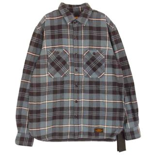 ネイバーフッド(NEIGHBORHOOD)のNEIGHBORHOOD ネイバーフッド 長袖シャツ 19AW  192ARNH-SHM02 LUMBERS/C-SHIRT.LS ヘビーチェック フランネル 長袖 シャツ ライトブルー系 ブラック系 ホワイト系 L【中古】(シャツ)