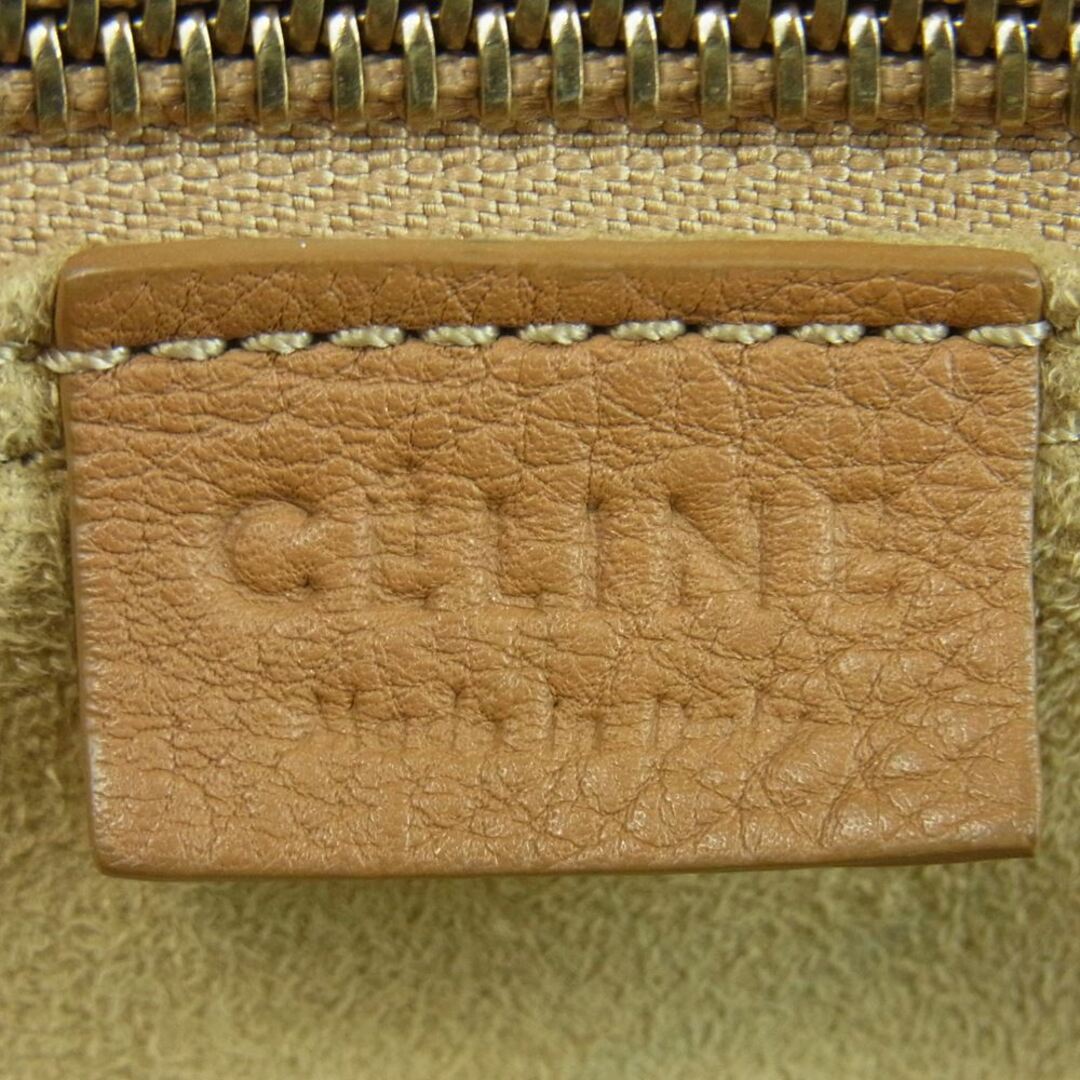 CELINE セリーヌ ラゲージ マイクロ レザー ハンド バッグ イタリア製 ブラウン系
