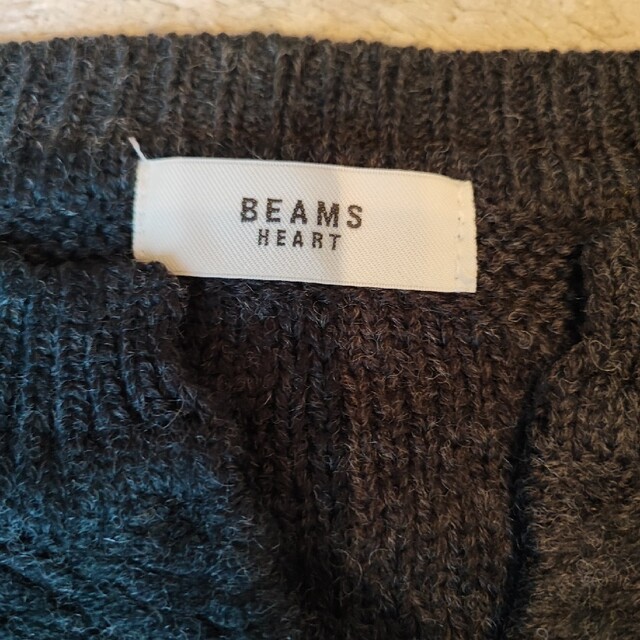 BEAMS(ビームス)のBEAMS HEART チャコールグレー ニット レディースのトップス(ニット/セーター)の商品写真