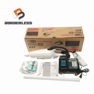 マキタ(Makita)の☆美品☆makita マキタ 18V 充電式クリーナ CL180FDRFW 白 バッテリー1個(BL1830B) 充電器(DC18RF) 付属品付 ハンディ クリーナー 69111(工具)