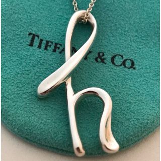 ティファニー(Tiffany & Co.)のTiffany ポリュームイニシャルhロング チェーンネックレス美品(ネックレス)