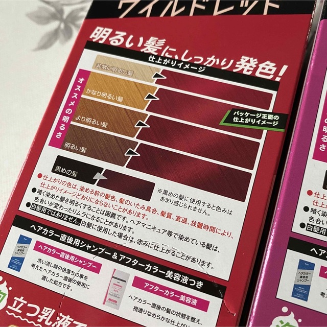 Hoyu(ホーユー)の新品 ビューティーン メイクアップカラー ワイルドレッド ピンクアッシュ セット コスメ/美容のヘアケア/スタイリング(カラーリング剤)の商品写真