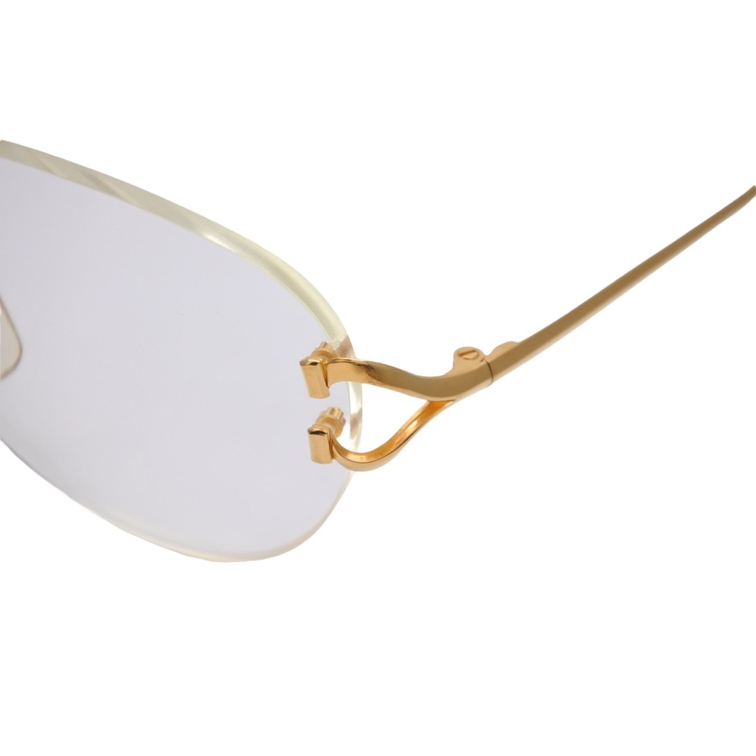 Cartier - CARTIER カルティエ メガネ ゴールド レッド 135 1560112